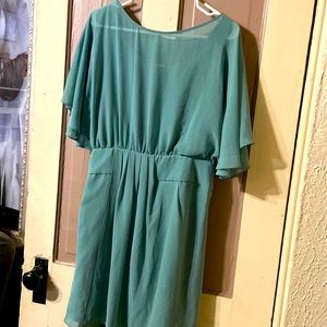 Teal Mini dress,